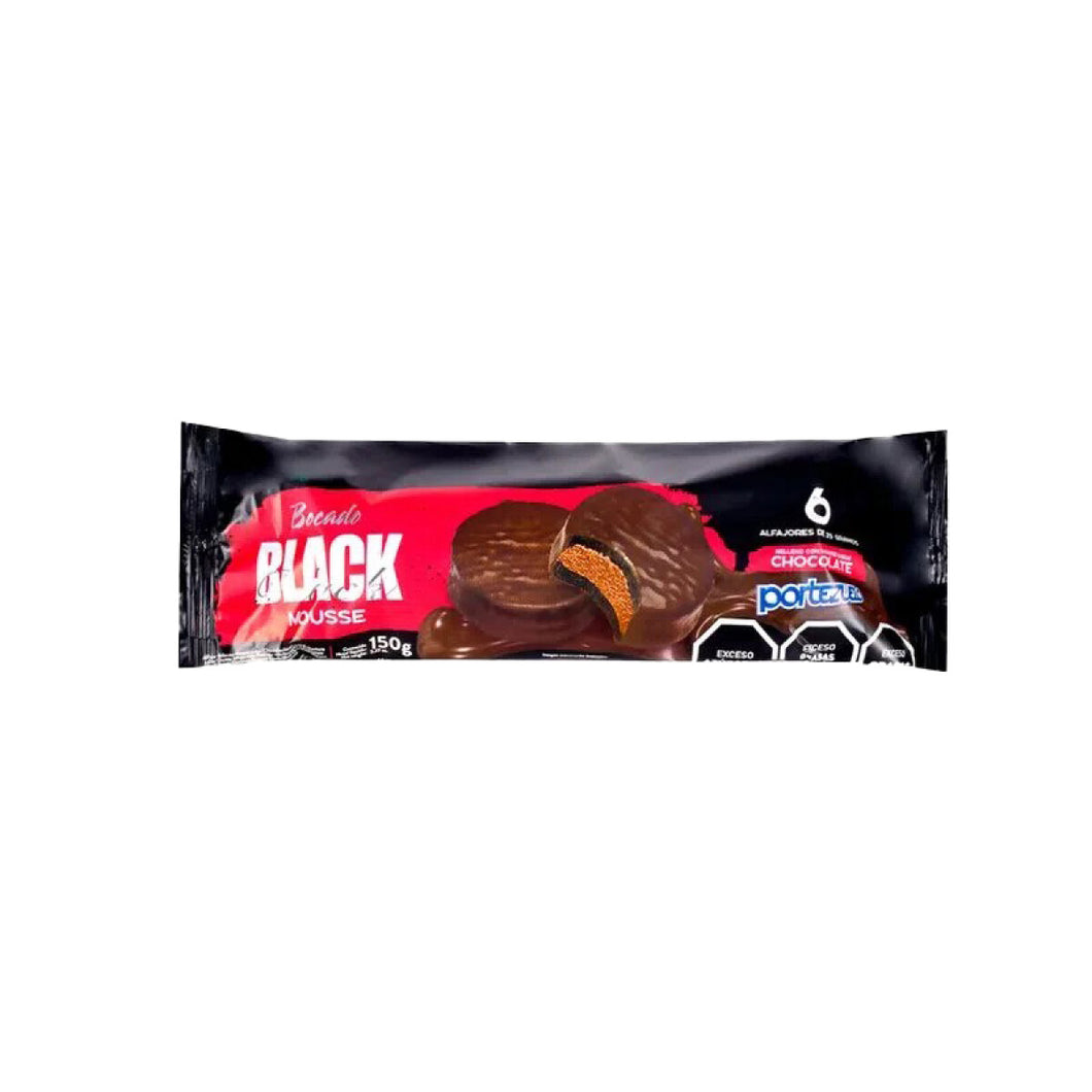 Portezuelo Alfajor Bocado Black Mousse / 25g  (Pack of 6)