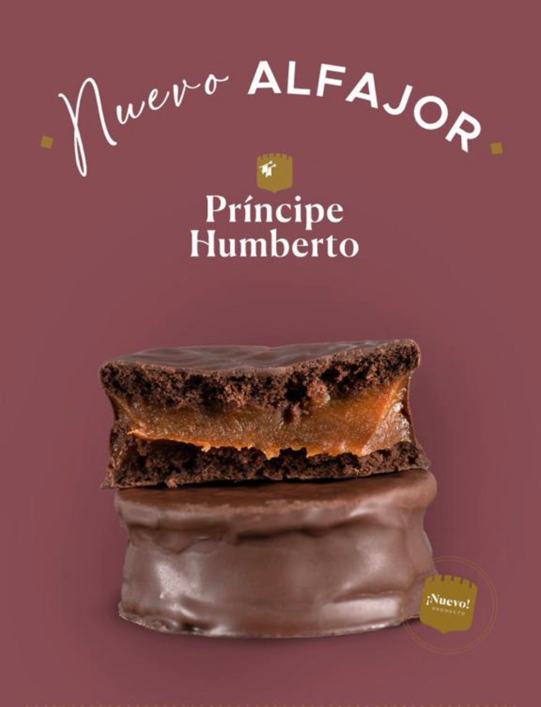 PRINCIPE HUMBERTO - Alfajor de chocolate X12 unidades 900g