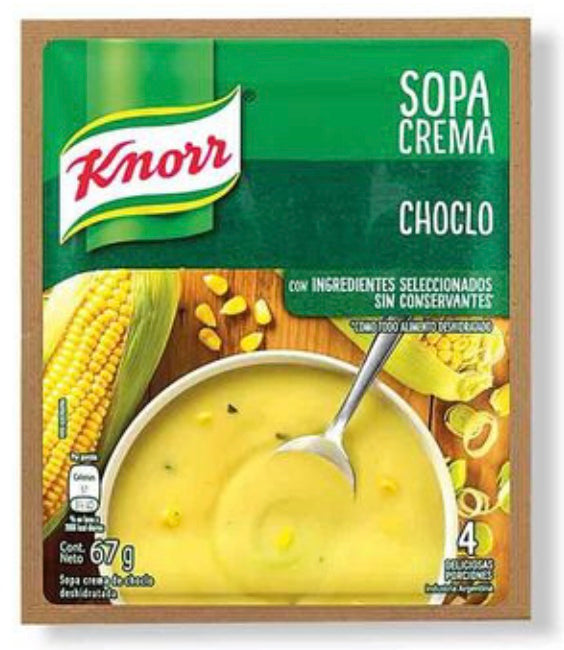 Knorr Sopa crema de Choclo Corn Soup / 70g