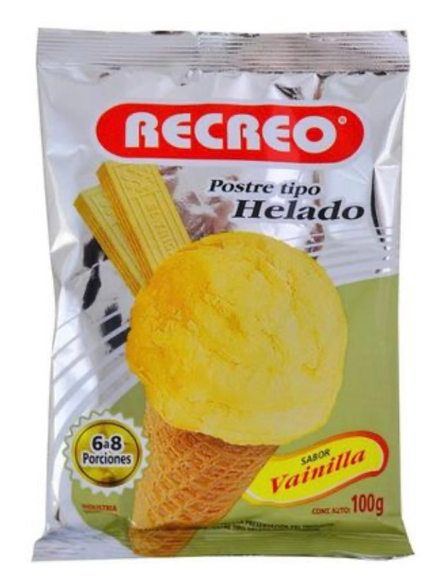 RECREO -  Helado de Vainilla / 100g