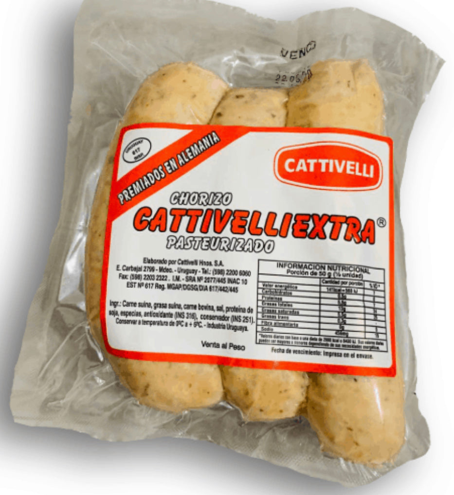 CATTIVELLI - Chorizos envasados al vacío X3