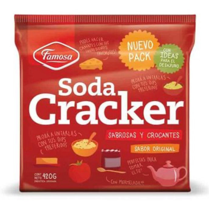 FAMOSA - Galletas saladas Soda Cracker 420g