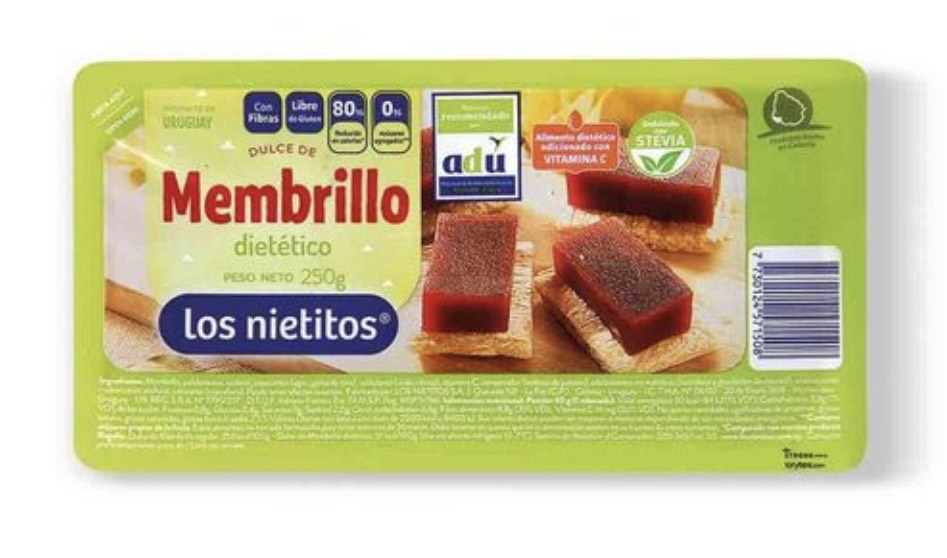 LOS NIETITOS - Dulce de Membrillo dietético 250g