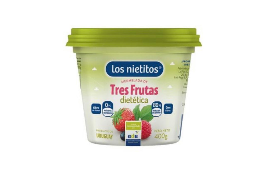 LOS NIETITOS - Mermelada Dietética Tres Frutas 400g