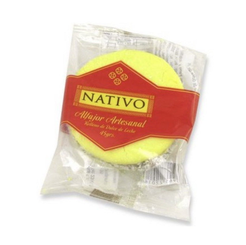 NATIVO - Alfajor con Coco Relleno de Dulce de Leche x4 - 180g