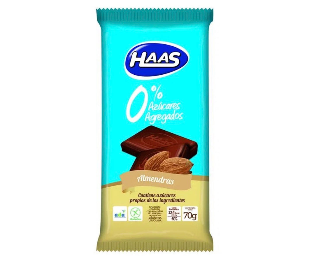 HAAS - Chocolate 0% Azúcares Agregados 70g