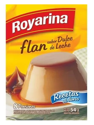 ROYARINA - Flan sabor dulce de leche 54g