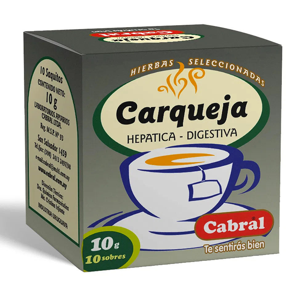 Cabral Te de Carqueja (10 Saquitos / Pack of 10)
