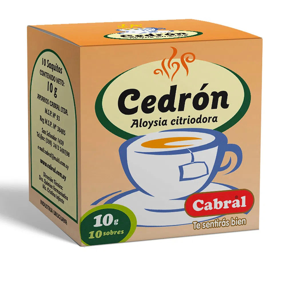 Cabral Te de Cedron (10 Saqutios / Pack of 10)