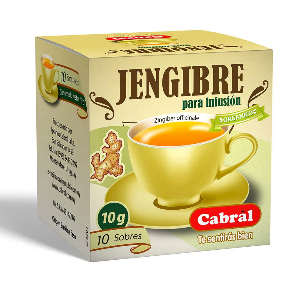 Cabral Te de Jengibre (10 Saqutios / Pack of 10)